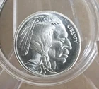 1/10th Troy Ounce .999 Fine Silver Buffalo Nickel Round Coin