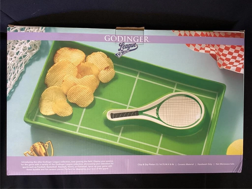 Godinger Tennis Court Chip & Dip - Thumbnail 4