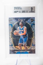 2022-23 Panini NBA Select Trevor Keels #84 Prizm Elephant Print BGS 9
