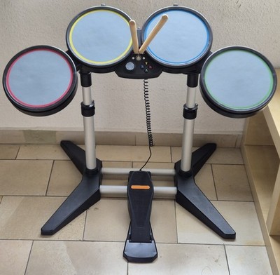 Xbox 360 Schlagzeug Drum Set Controller Pad - Guitar Hero Rock Band - Mit Sticks