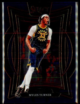 2024-25 Panini Select #4 Myles Turner Blue Prizm