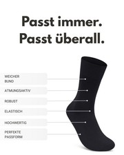 Business Socken Herren Damen 100% Baumwolle Socken ohne Gummi & Naht