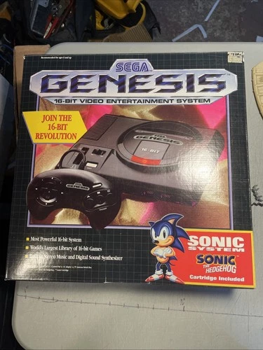 Sega Genesis 1 Console System Original BOX ONLY NO CONSOLE Vtg Gaming Sonic 1992