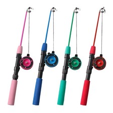 Cat Telescopic Teaser Wand Cat Fishing Pole Toy Gift Pet Play Accessory Indoor