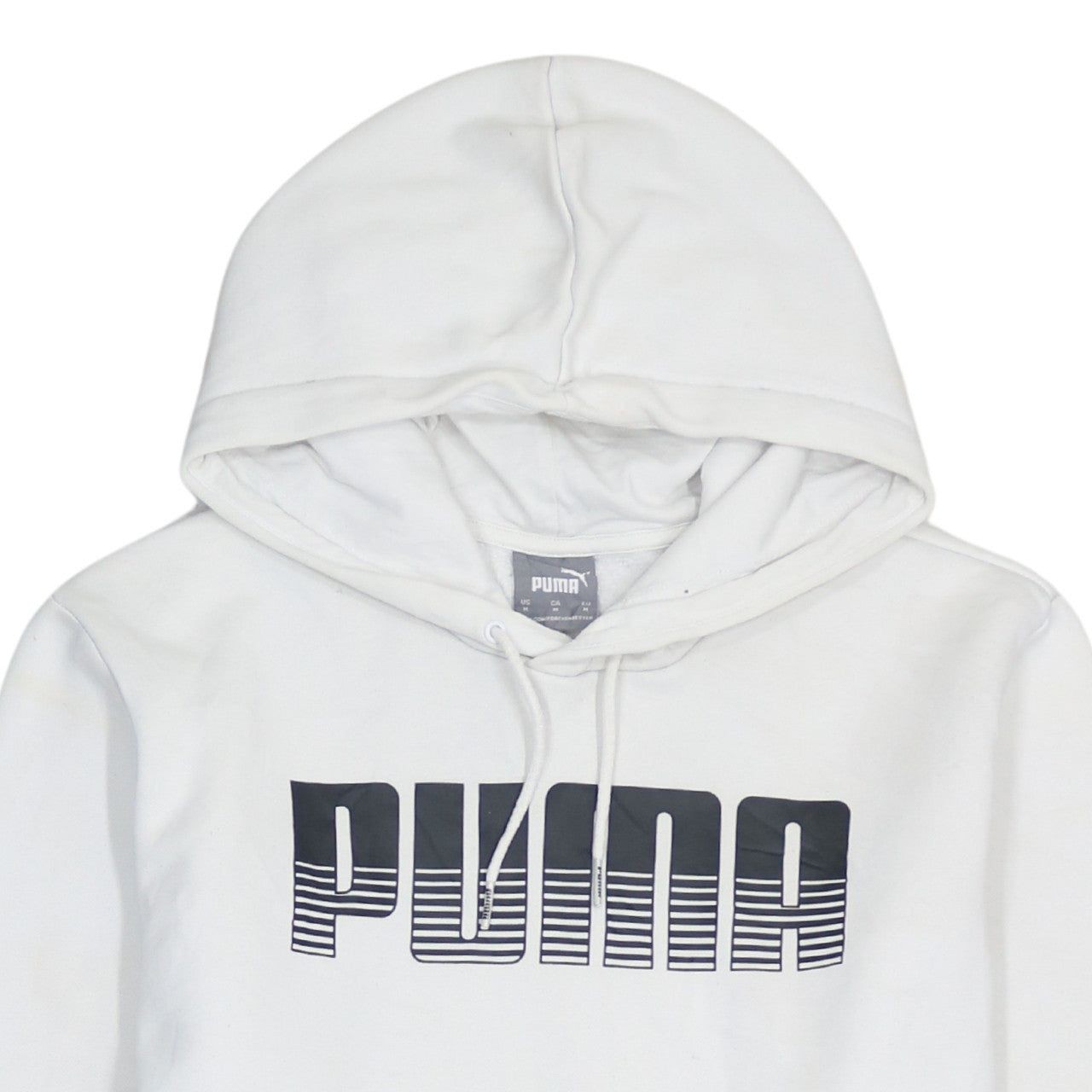 Puma White Hoodie Mens M image 3