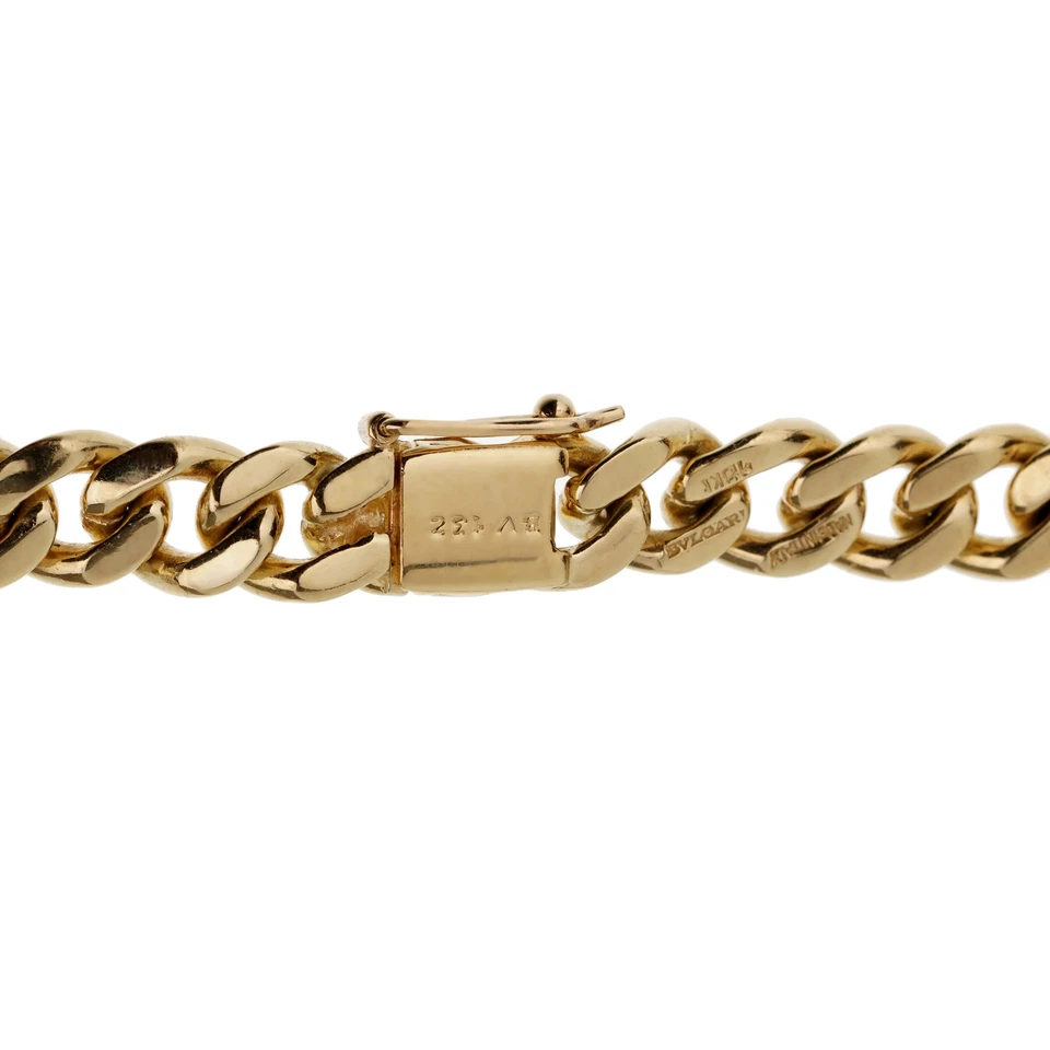 Ожерелье колье из желтого золота 18 карат с винтажным сапфиром Bvlgari - Изображение 3 из 4