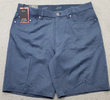 Greg Norman ML75 Microlux Golf Shorts Men 34 Blue Play-Dry Performance G7S25H900