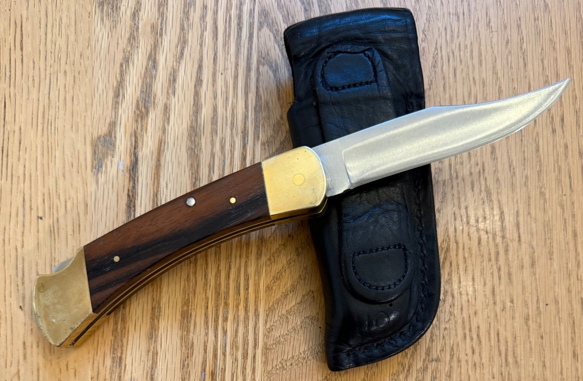 VINTAGE 1972-86 BUCK 110 3 LINE TANG STAMP KNIFE USED N24* | eBay