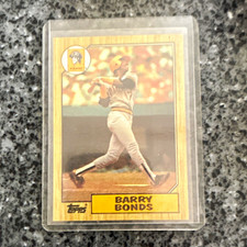 Topps 1987 Barry Bonds Rookie Pittsburgh Pirates #320 Tiffany Baseball Card. rookie card picture