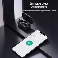 BCMASTER Kabellose Ohrhörer IPX7 wasserdicht, Bluetooth-Kopfhörer Schwarz – Bild 4