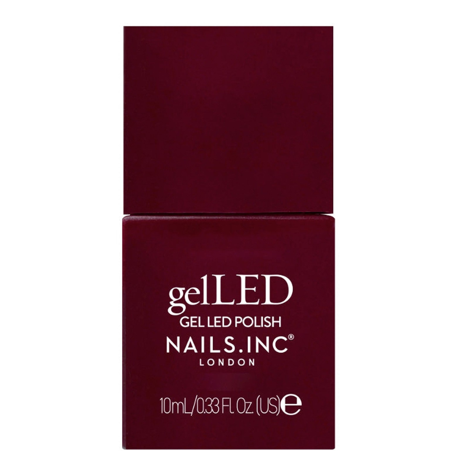 Nails inc GelLED HEMA-Free Gel Polish - Berry Burgundy 10ml (17385)