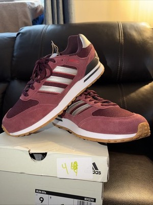 Adidas Run 80s Men's  Burgundy Running Sneakers Shoes Size 9 New In The Box