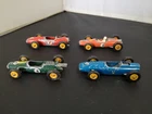 MATCHBOX LESNEY LOT OF TWO LOTUS AND TWO B.R.M RACING CARS--Y279