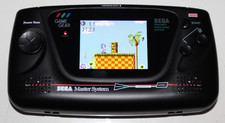 Sega Game Gear New IPS LCD USB-C Rechargeable Batterys Black MS Recapped Stereo