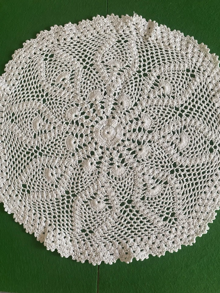 Platzdeckchen Landscape Weiß Gehäkelt Spitze Baumwolle Coaster Deckchen