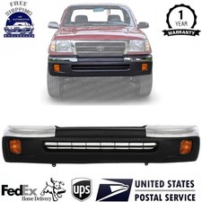 Front Bumper Textured Turn Signal Lamps Kit For 1998-2000 Toyota Tacoma