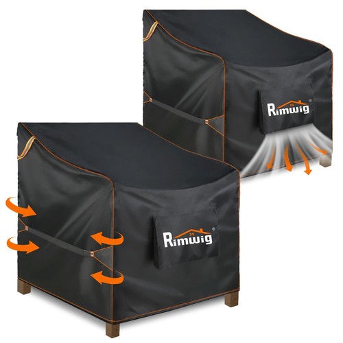 Outdoor 35 x 38 x31 Chair Covers Waterproof For Patio Furniture 2 Pack Clearance