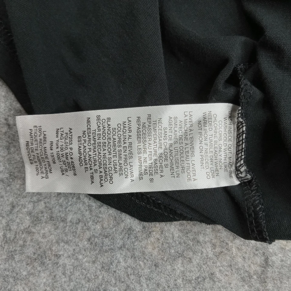 Adidas Shirt Youth XL 18/20 Black Hooded Long Sleeve Three Stripe Logo Athletic - Image 3 of 4