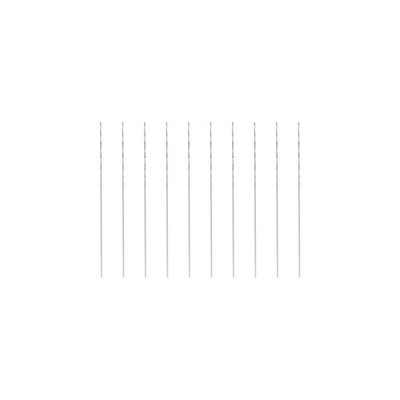 10Pcs 0.2mm High Speed Steel Drill Bits Fully Ground 21mm Length Drill Bit