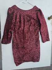Fashion NOVA Womens Size XL Holiday Red Sequin Coctail Dress