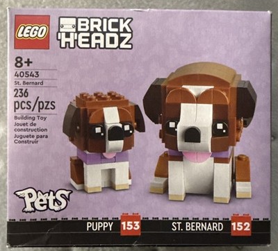 New LEGO Brick Heads Pets St. Bernard #40543 Damaged Box And Sealed