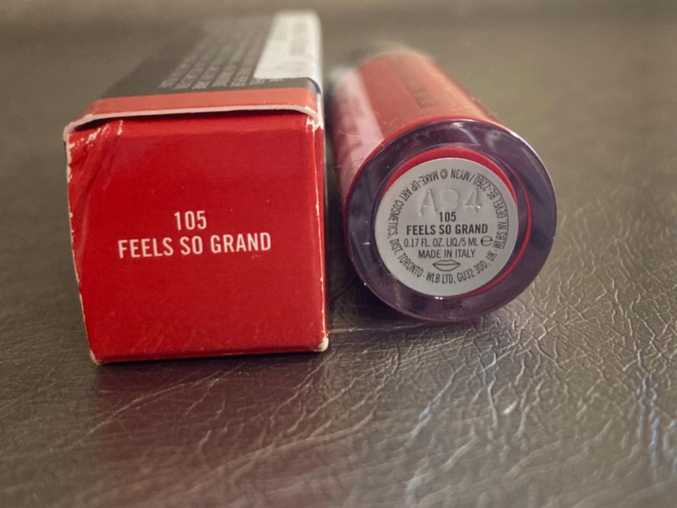 MAC Retro Matte Liquid Lip-Colour 0.17oz/5ml ~ RED ~ #105 Feels So Grand - Image 4 of 4