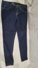 Mossimo Women's Dark Wash Blue Denim Jegging Mid Rise Stretch 5-Pocket Zip — photo 3