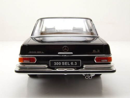 Mercedes 300 SEL 6.3 W109 1967 nero modellino auto scala 1:18 KK - Foto 7 di 9