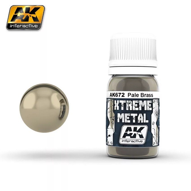 AK Interactive AK672 - Xtreme Metal Pale Brass 30Ml - New
