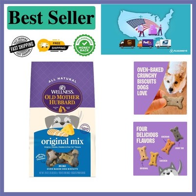 High Protein Crunchy Dog Biscuits - Wellness Classic Mix, 20 oz Assorted Flavors