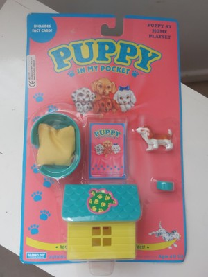 1994 Puppy In My Pocket: Welpe zu Hause Spielset. Vintage . Versiegelt. Neu auf Karte