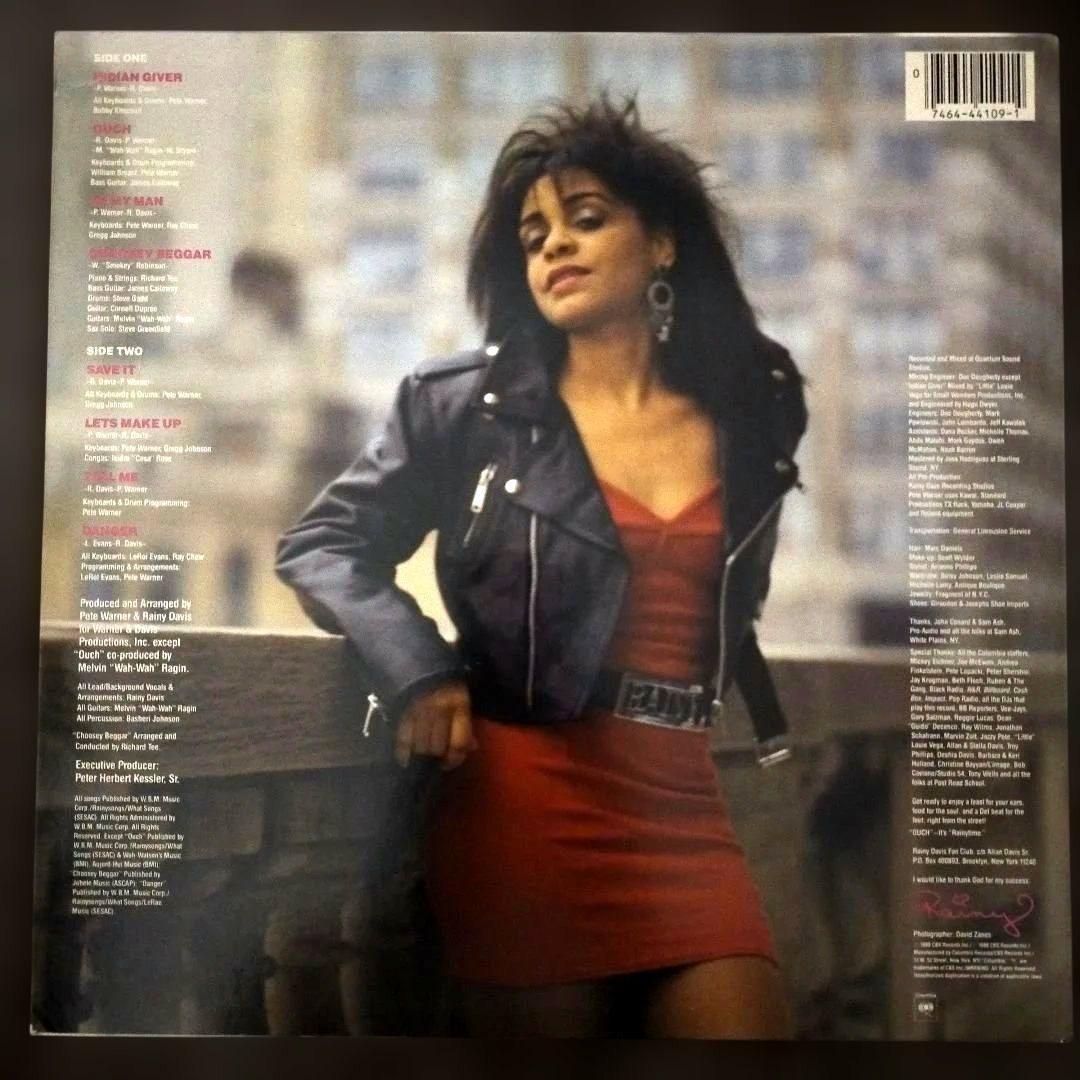 Rainy Davis Ouch 12-Inch LP Vinyl Record Excellent Condition 1988 Soul thumbnail 2