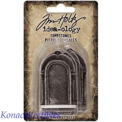 2022 Idea-Ology Tim Holtz Halloween Mini Tombstones New!