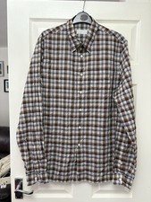 Prada Milano Men’s Multicoloured Check Long Sleeve Shirt 17 43