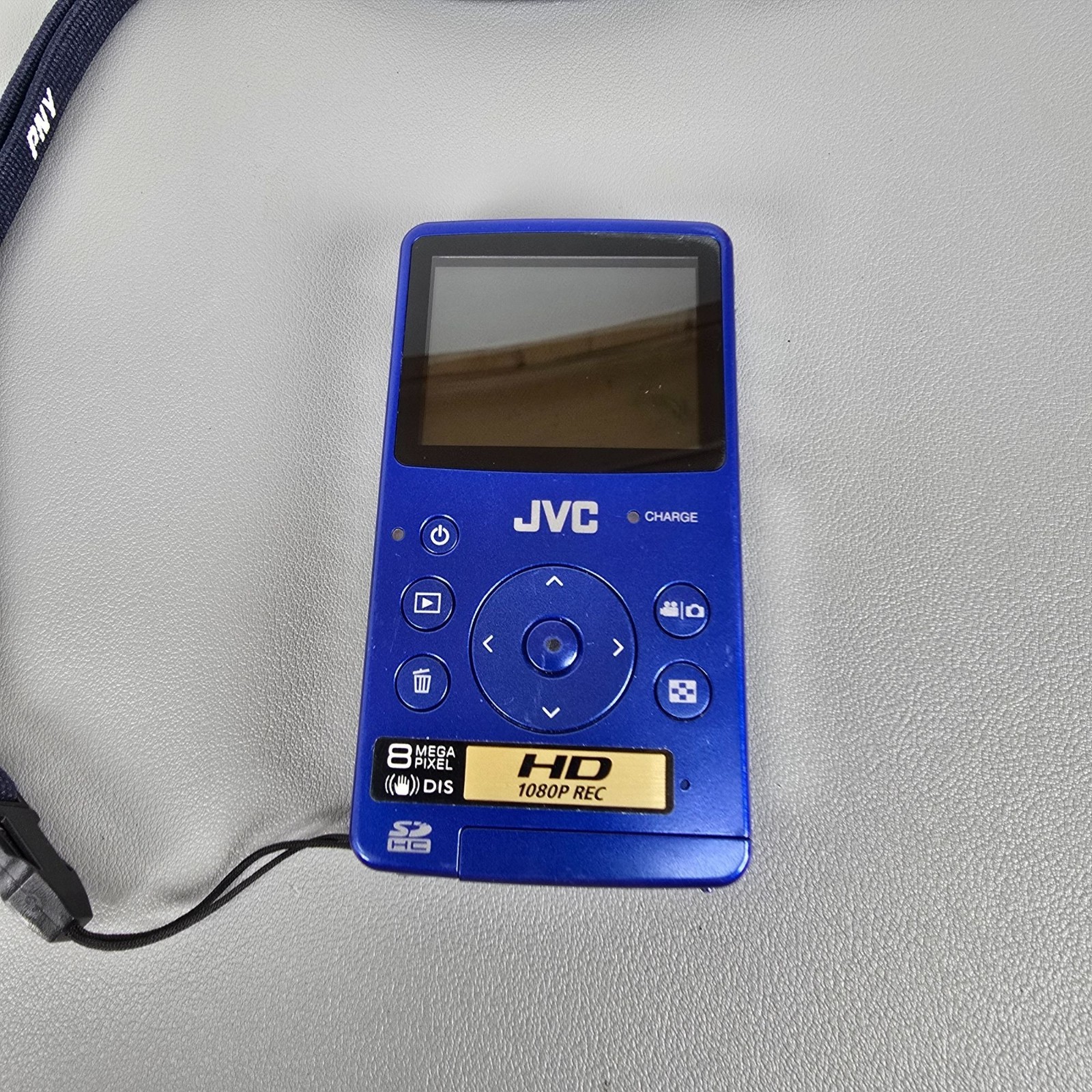 JVC HD Memory Camera GC-FM1AU 1080P HD Recording 8MP Digital Camcorder W/ Strap