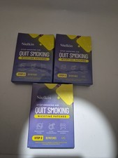 Lot Of 3 Sielkin Nicotine Patches to Quit Smoking Step 2, 14 mg - Stop Smoking