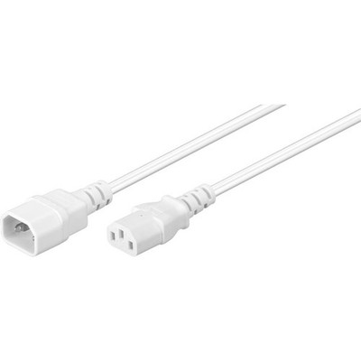 Wentronic 97581 0.5m C14 coupler C13 coupler Weiß Stromkabel