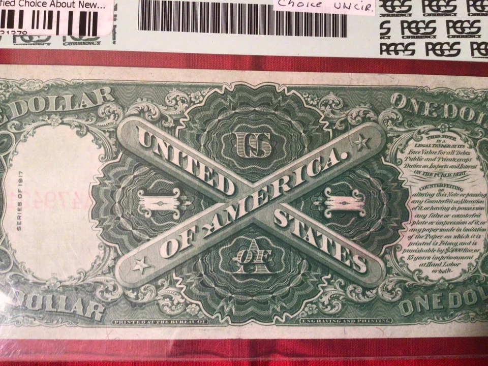 PCGS 1917 Certified Choice about new 55 FR-36 Serial # A47942188A - Image 4 of 4