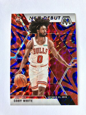 PSA10 Coby White Prizm RC Red ルーキー NBA 2019-20 Mosaic Coby White Rookie RC NBA Debut Red Blue