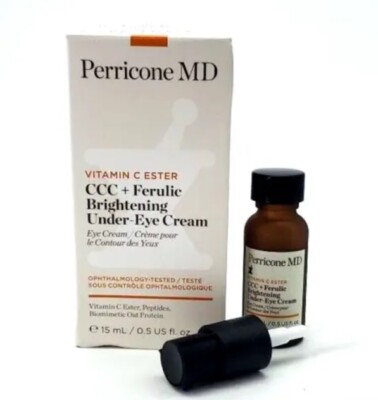 Perricone MD Vitamin C Ester CCC + Ferulic Under EYE Cream 0.5oz 15ml