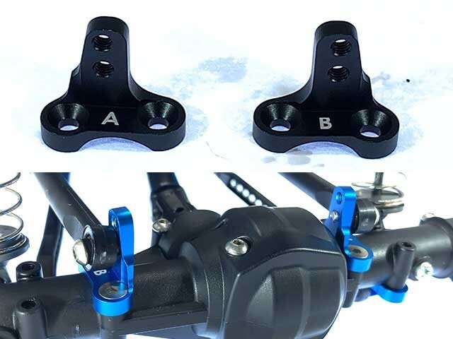 Square SCC-15BK Aluminum Housing Pivot A/B Set (Black) for Tamiya CC-02