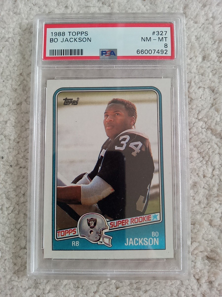 Bo Jackson Los Angeles Raiders 1988 Topps Football Rookie Card