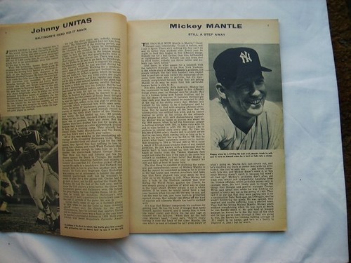 Who's Best In Sports 1960 Magazine Mickey Mantle + Willie Mays - Picture 4 of 4