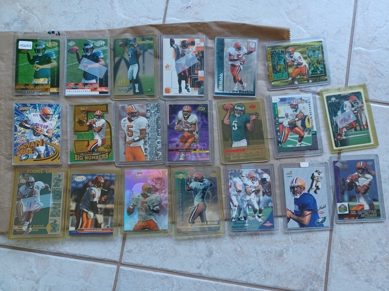  Donovan McNabb  (20) card lot rookies (1999) included