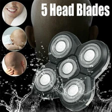 5-In-1 Rotary Electric Shaver Heads Blade  Rechargeable Hair Beard Trimmer Razor