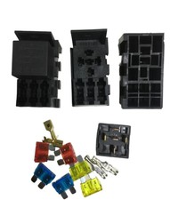 5PCS 3-way fuse holder with 1-way socket 12V 80A