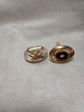 Vintage Faux Onyx and Deco Style Cuff Links