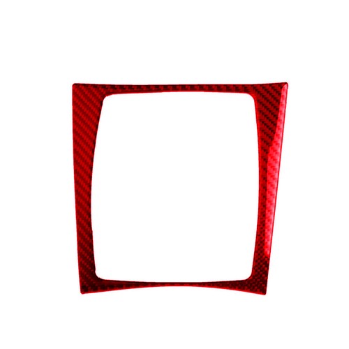 Red Carbon Fiber Gear Shift Panel Trim For Mercedes-Benz C Class W204 2007-2013 - Picture 4 of 17