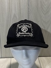 Jack Daniels Hat Field Tester Mesh Back Snapback Black AJD 1988 Vintage USA Made