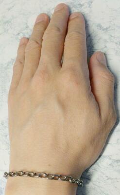 チタンブレスレット 長さ約19cm 幅5mm Titanium bracelet 純チタン 喜平 ブレスレット 男女兼用 (5mm幅・17・18・19・20